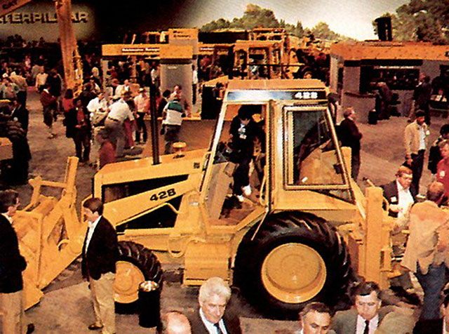 Caterpillar 428 backhoe at Conexpo 87