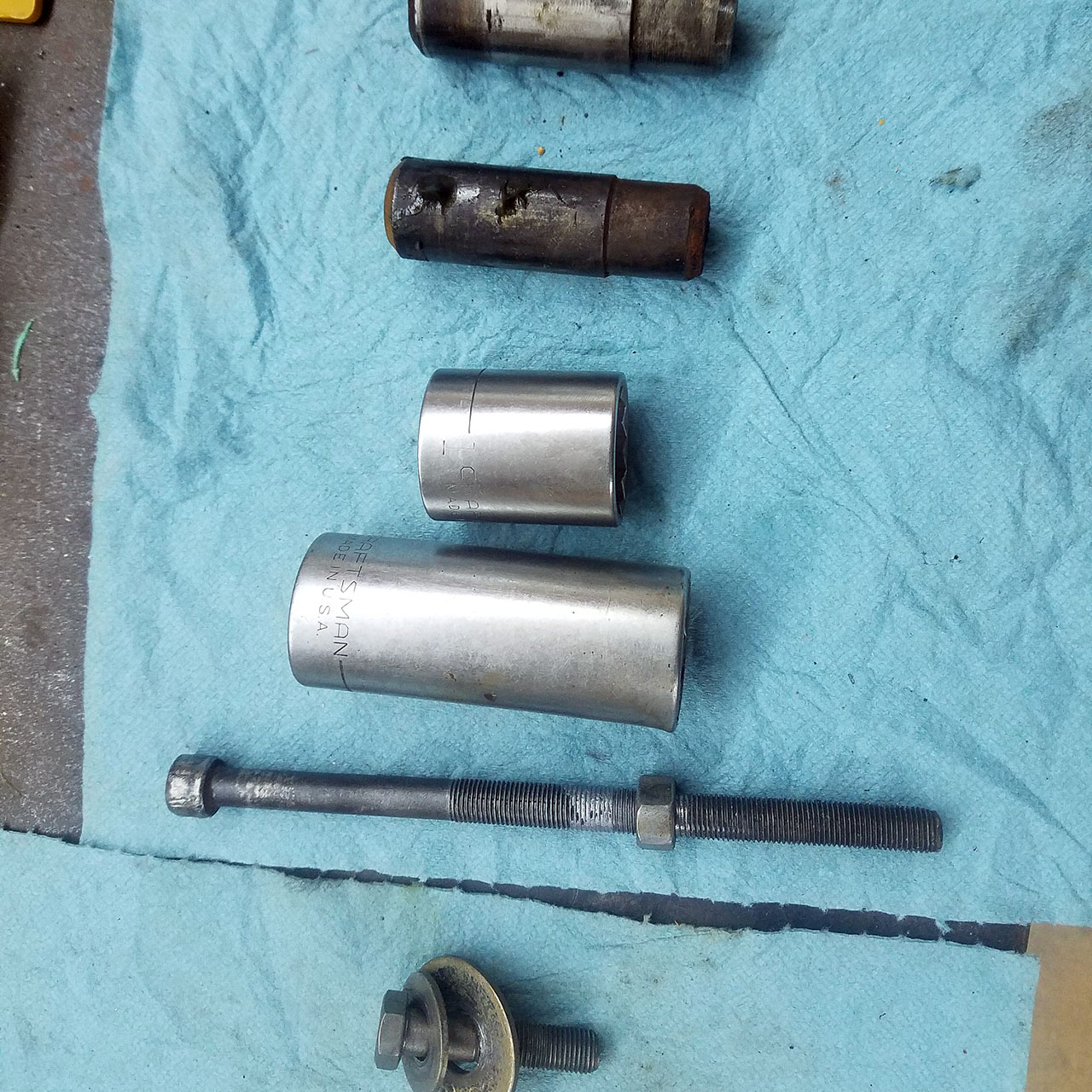 Steering clutch pivot pins removed