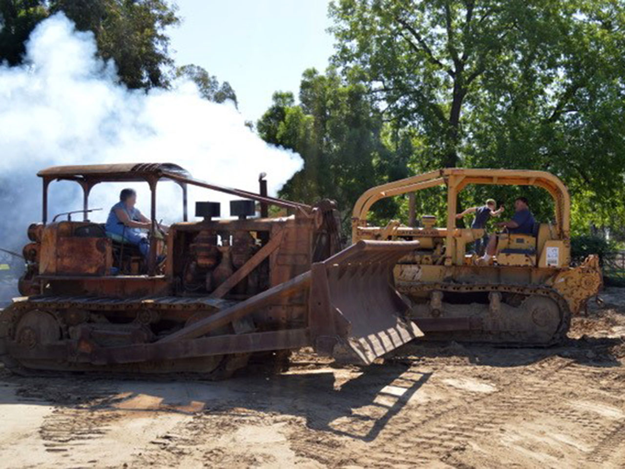 Caterpillar D6C and Allis Chalmers HD15AC