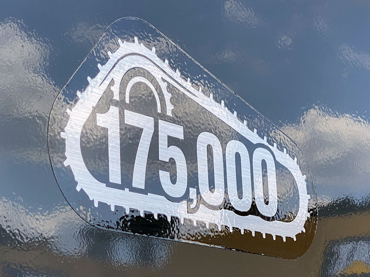 175,000 decal used on all three machines